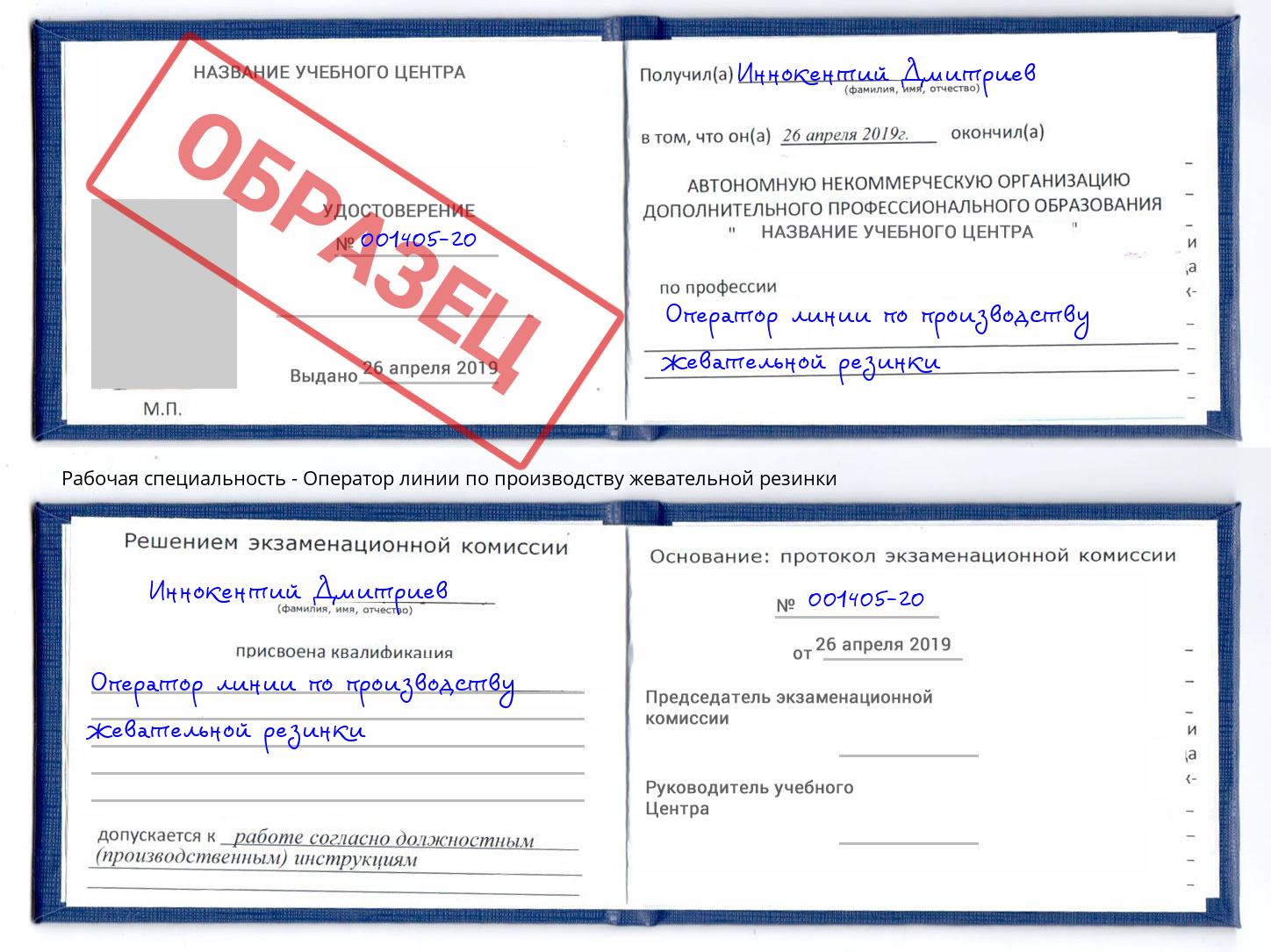Оператор линии по производству жевательной резинки Балаково